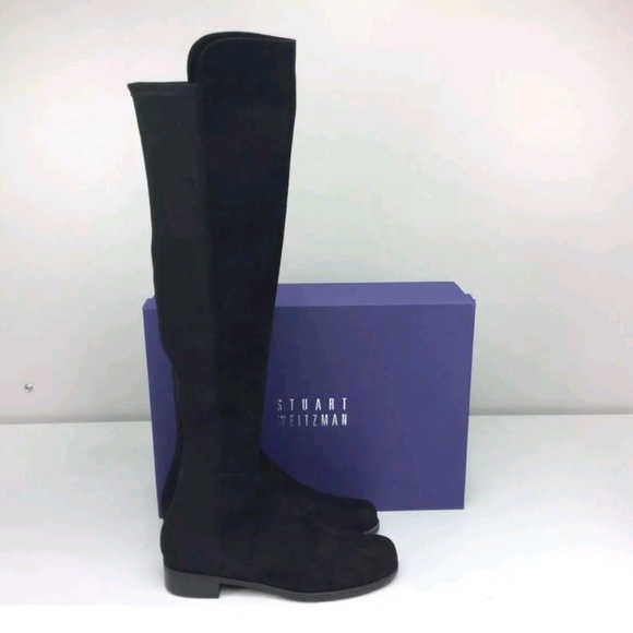 🆕️ STUART WEITZMAN 5050 SUEDE OVER THE KNEE BOOTS - Picture 4 of 7
